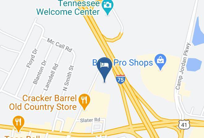 Hamilton - Budgetel Inn And Suites Chattanooga Maps