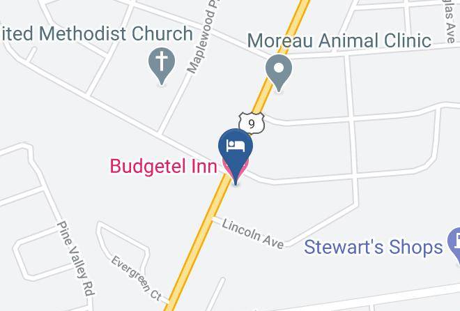 Saratoga - Budgetel Inn Maps