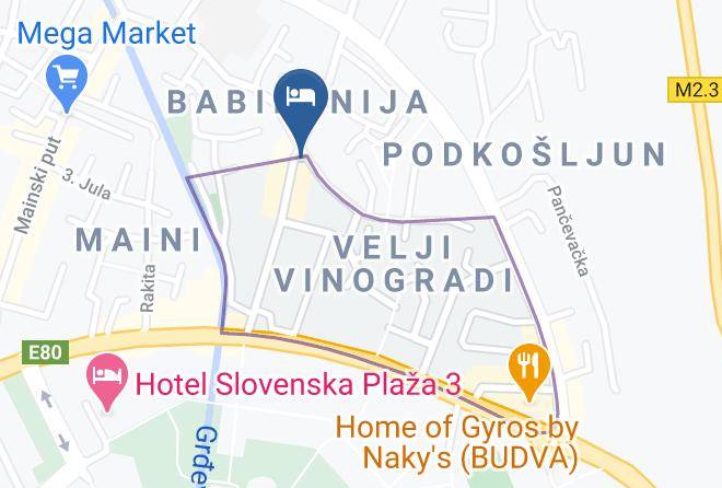 Budva - Budva Inn Maps