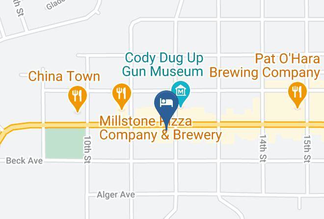 Buffalo Bill's Irma Hotel & Restaurant Map