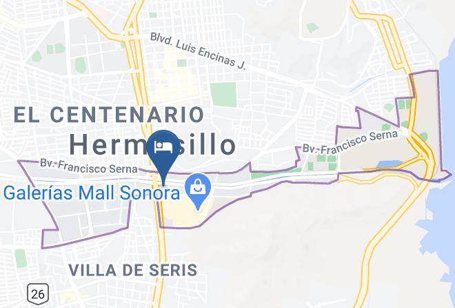 Hermosillo - Buffet Hotel Colonial Maps