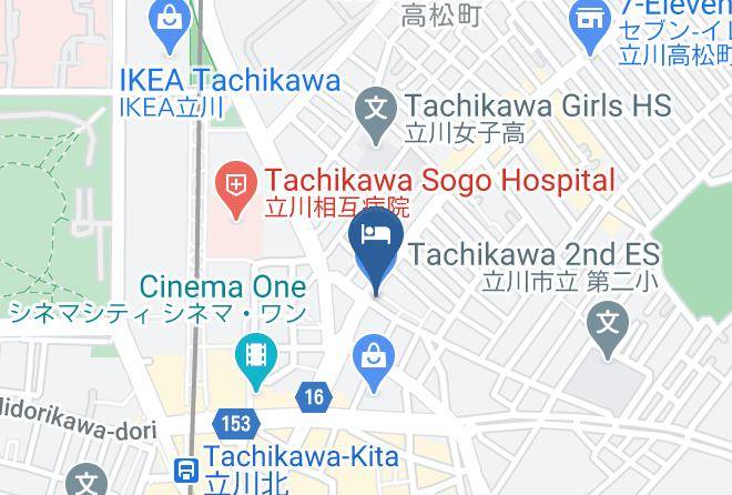 Tachikawa City - Buisness Inn Haijima Maps