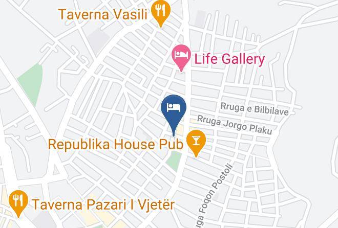 Korce - Bujtina Bicolli Maps