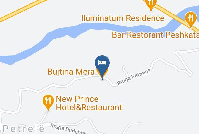 Tirana - Bujtina Mera Maps