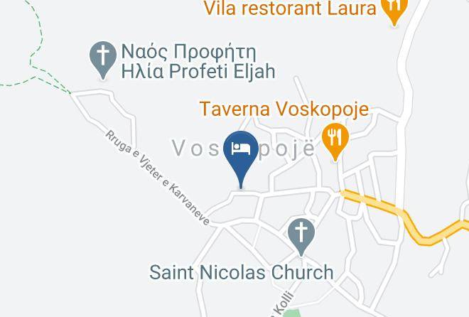 Korce - Bujtina Nikola Maps