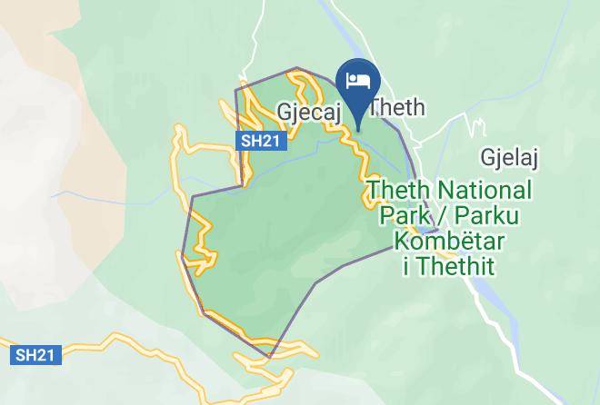 Shkoder - Bujtina Terthorja Theth Maps