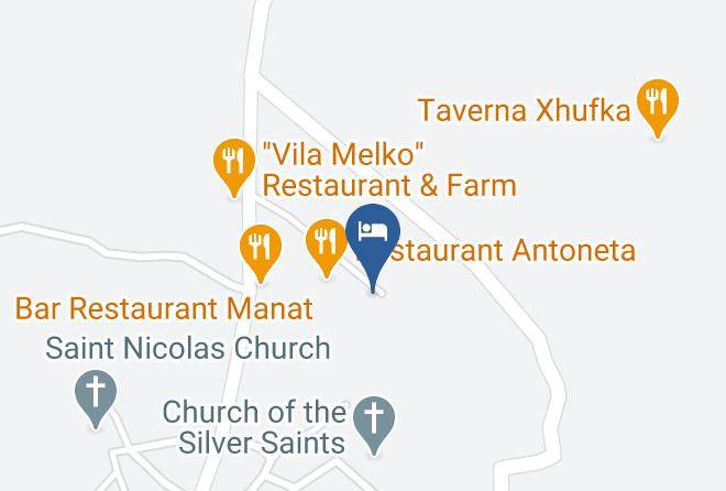 Korce - Bujtina Tomas & Restaurant Maps