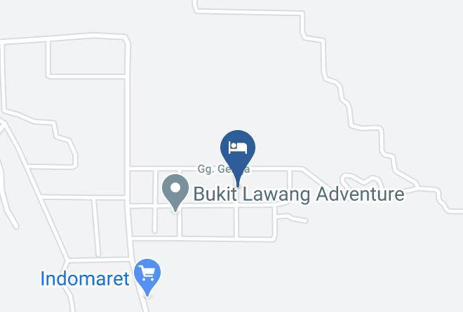 Bukit Lawang Guesthouse Map - North Sumatra - Langkat Regency