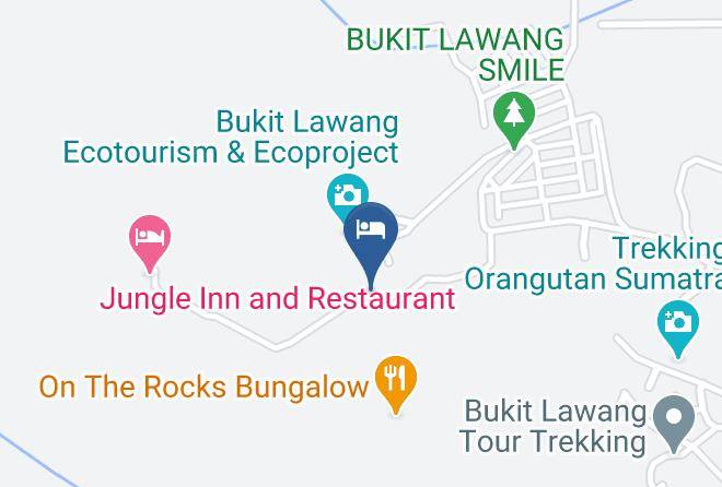 Bukit Lawang Map - North Sumatra - Langkat Regency