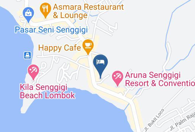 West Lombok Regency - Bukit Senggigi Hotel Maps