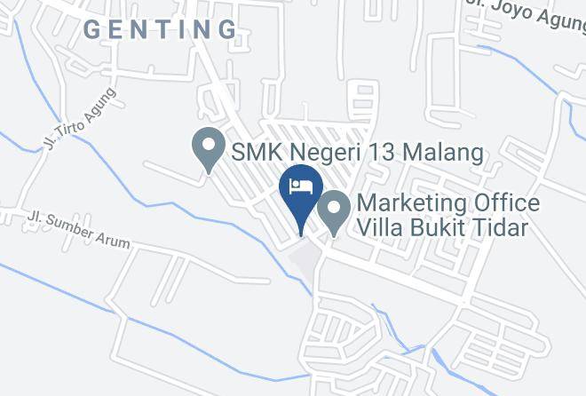 Kota Malang - Bukit Tidar Homestay Syariah Maps