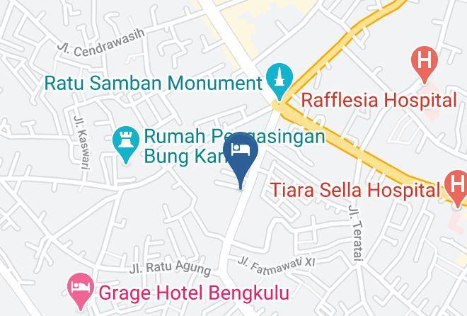 Kota Bengkulu - Bumi Endah Hotel Maps
