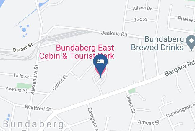 Bundaberg East Cabin & Tourist Park Map