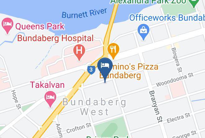 Bundaberg - Bundaberg Spanish Motor Inn Maps