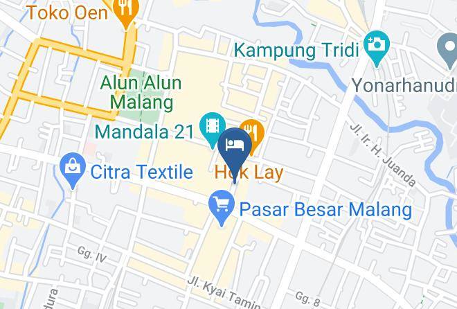 Kota Malang - Bunga Melati I Hotel Maps