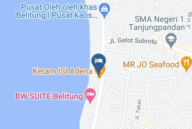Belitung Regency - Bunga Pantai Hotel Maps