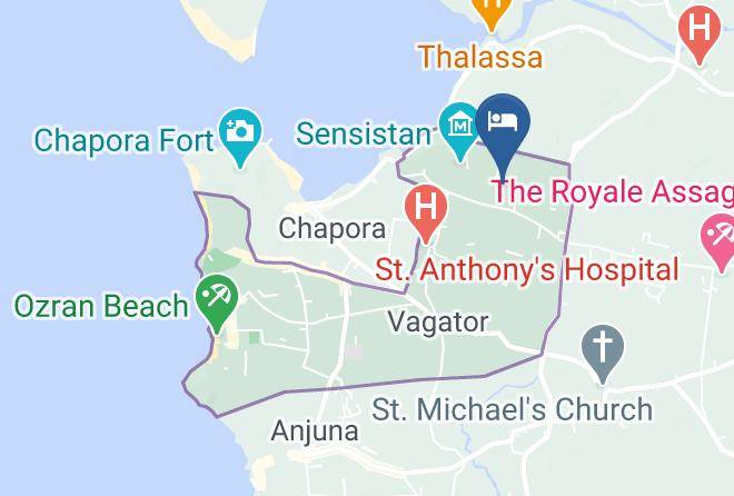 Bardez - Bungalow 598 A Boutique Resort Maps