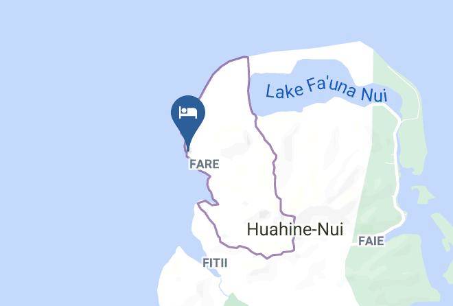 Huahine - Bungalow Vaivaa Ocean Front Maps