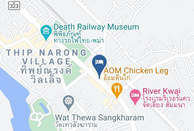 Amphoe Mueang Kanchanaburi - Bungalow Wangtong Maps