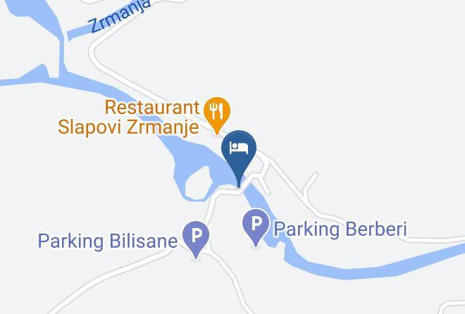 Obrovac - Bungalow Zrmanja Maps