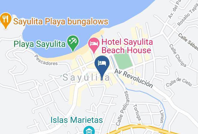 Bahia De Banderas - Bungalows Alfredo Maps