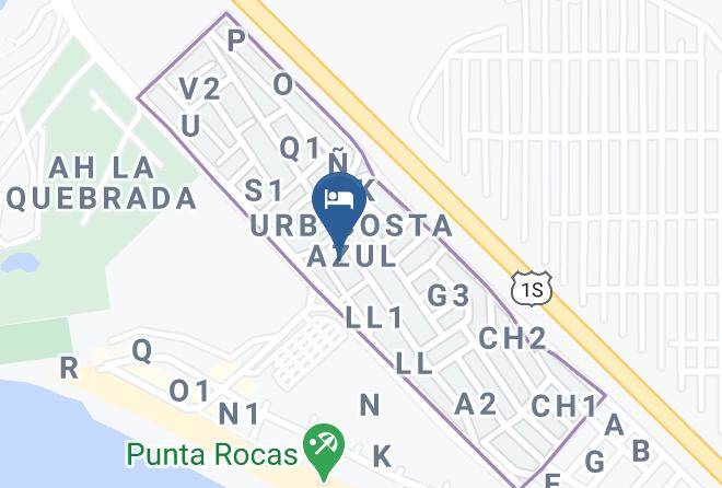 Punta Negra - Bungalows & Hospedajes Punta Rocas Beach Maps