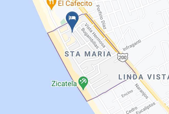 Santa Mariaotepec - Bungalows Maresias Maps