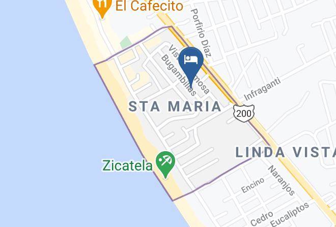 Santa Mariaotepec - Bungalows Oasis Maps