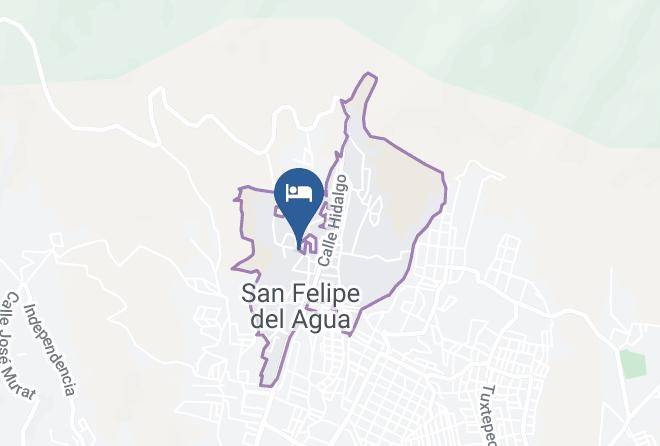 Oaxaca De Juarez - Bungalows San Felipe Oaxaca Maps