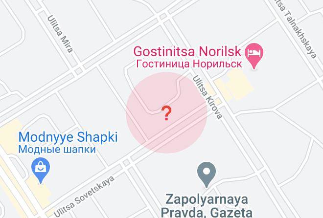 Noril Sk - Bunisyak Turisticheskaya Baza Maps