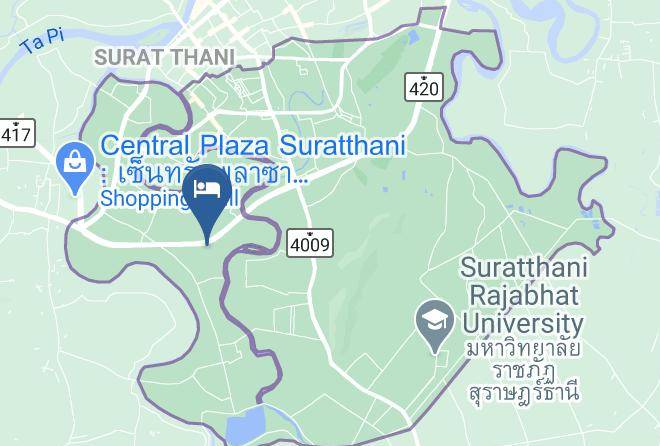 Amphoe Mueang Surat Thani - Bunjongburi Hotel Maps