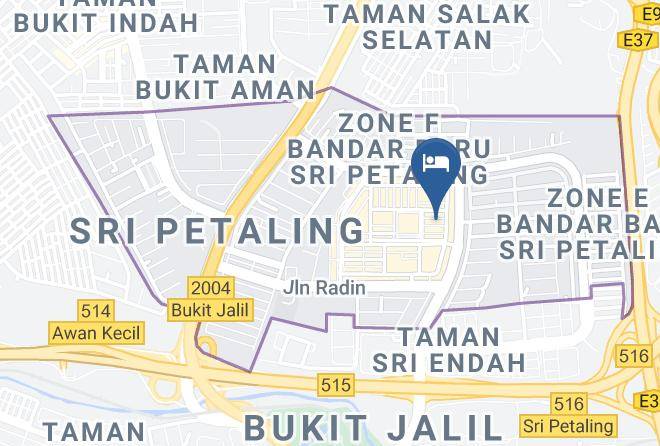 Kuala Lumpur - Bunk & Bilik Hotel Sri Petaling Maps