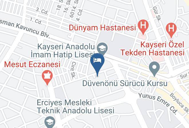 Melikgazi - Bupa Hotel Maps