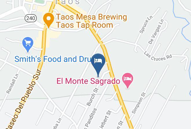Taos - Burch Street Casitas Monthly Hotel Downtown Taos Maps