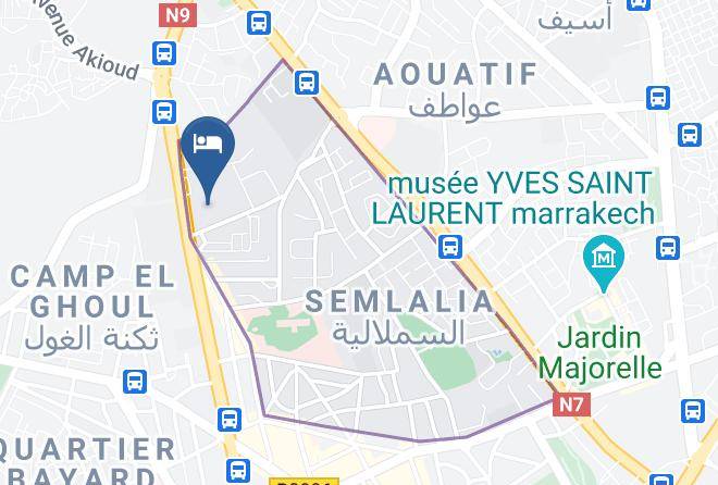 Marrakesh - Bureau De Change Hotel Amine Maps