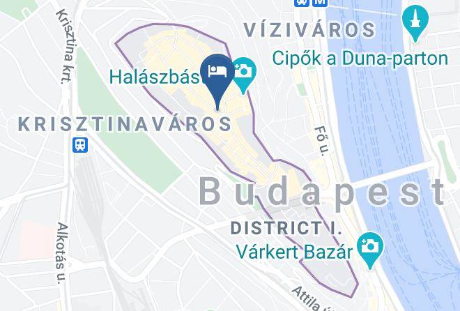 Budapest District 1 Budapest - Burg Hotel Maps