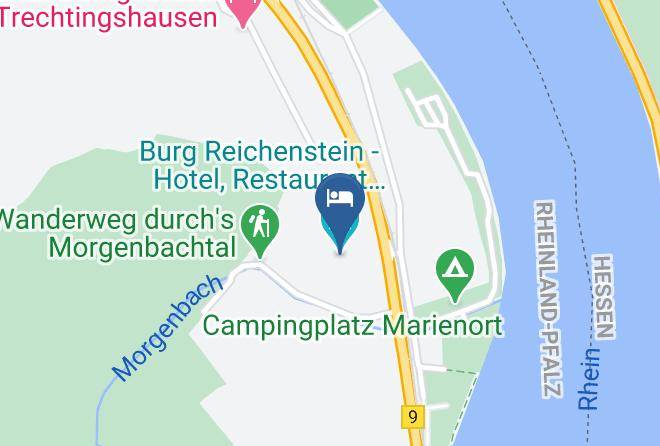 Mainz Bingen - Burg Reichenstein Hotel Restaurant Museum Maps