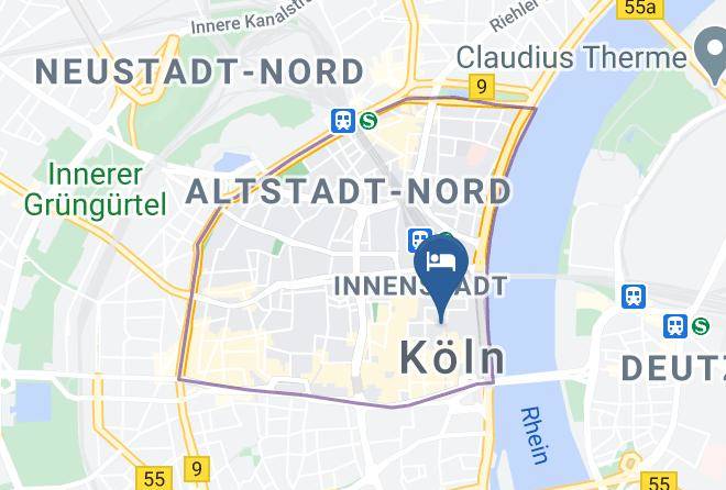 Cologne - Burgerhof Hotel Maps