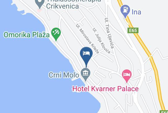 Crikvenica - Restaurant Burin Maps