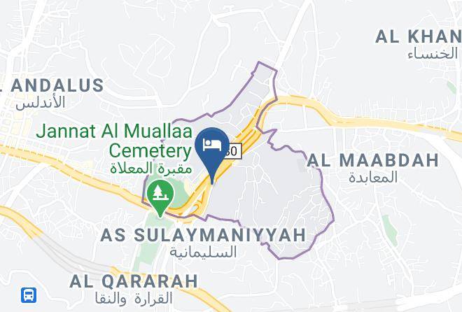 Mecca - Burj Al Waqar Hotel Maps