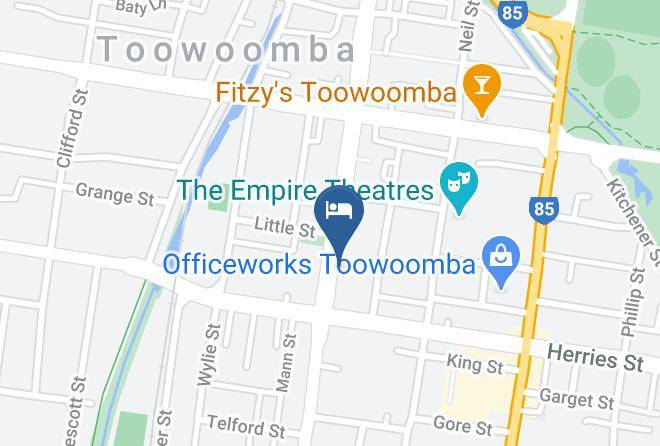 Toowoomba - Burke & Wills Hotel Maps