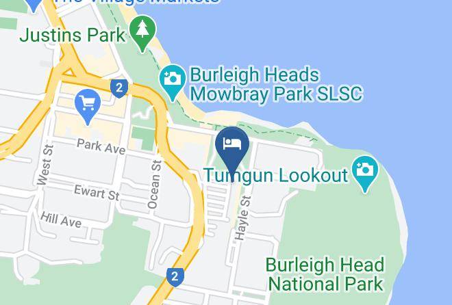 Gold Coast - Burleigh Beach Tourist Park Maps