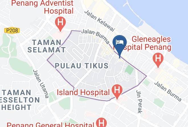 Georgetown - Burmahtel Hotel Maps