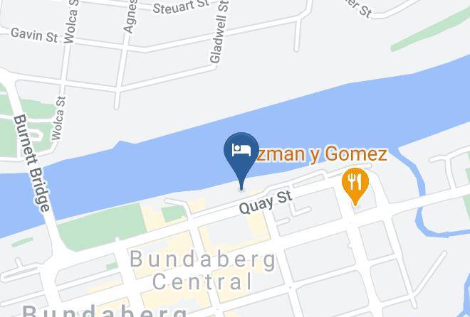 Bundaberg - Burnett Riverside Hotel Maps