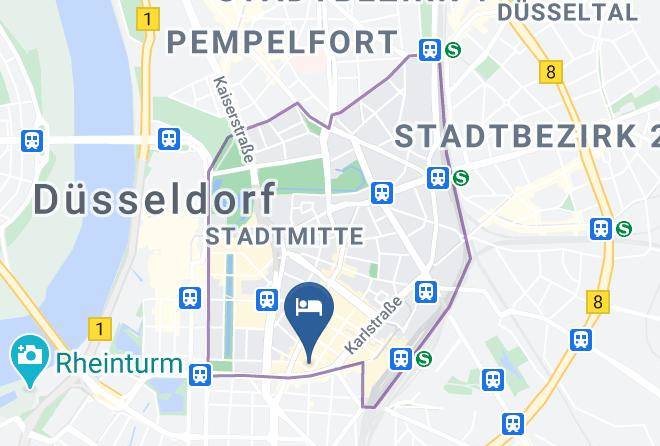 Dusseldorf - Burns Art Hotel Dusseldorf Maps