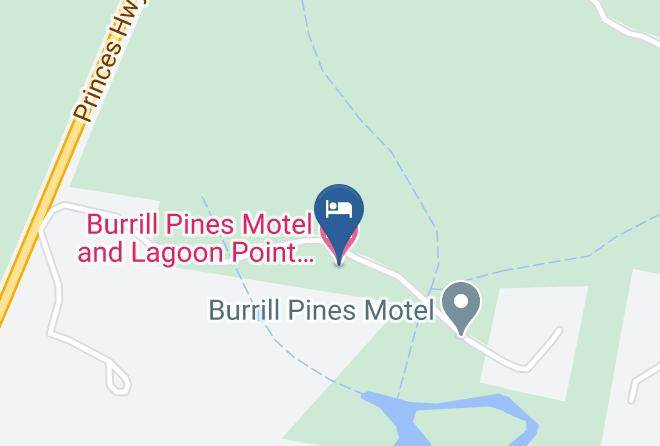 Burrill Pines Motel And Lagoon Point Conference Centre Map