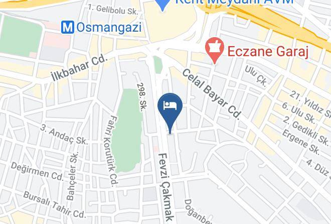 Bursa Malkoc Otel Map