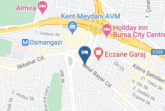Osmangazi - Bursa Sahin Hotel Maps