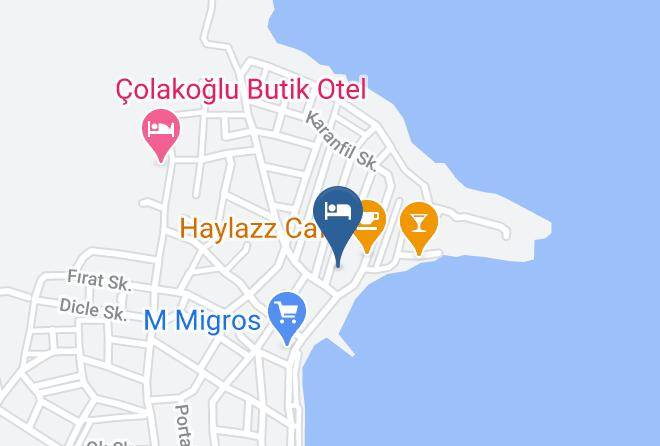 Foca - Burunucu Tas Otel Maps