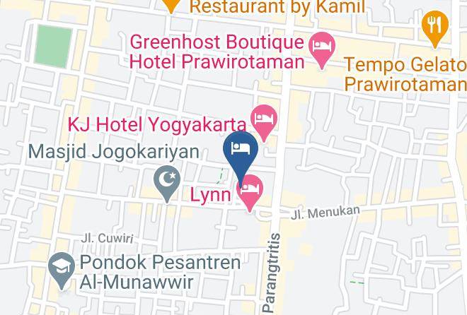 Kota Yogyakarta - Burza Hotel Yogyakarta Maps